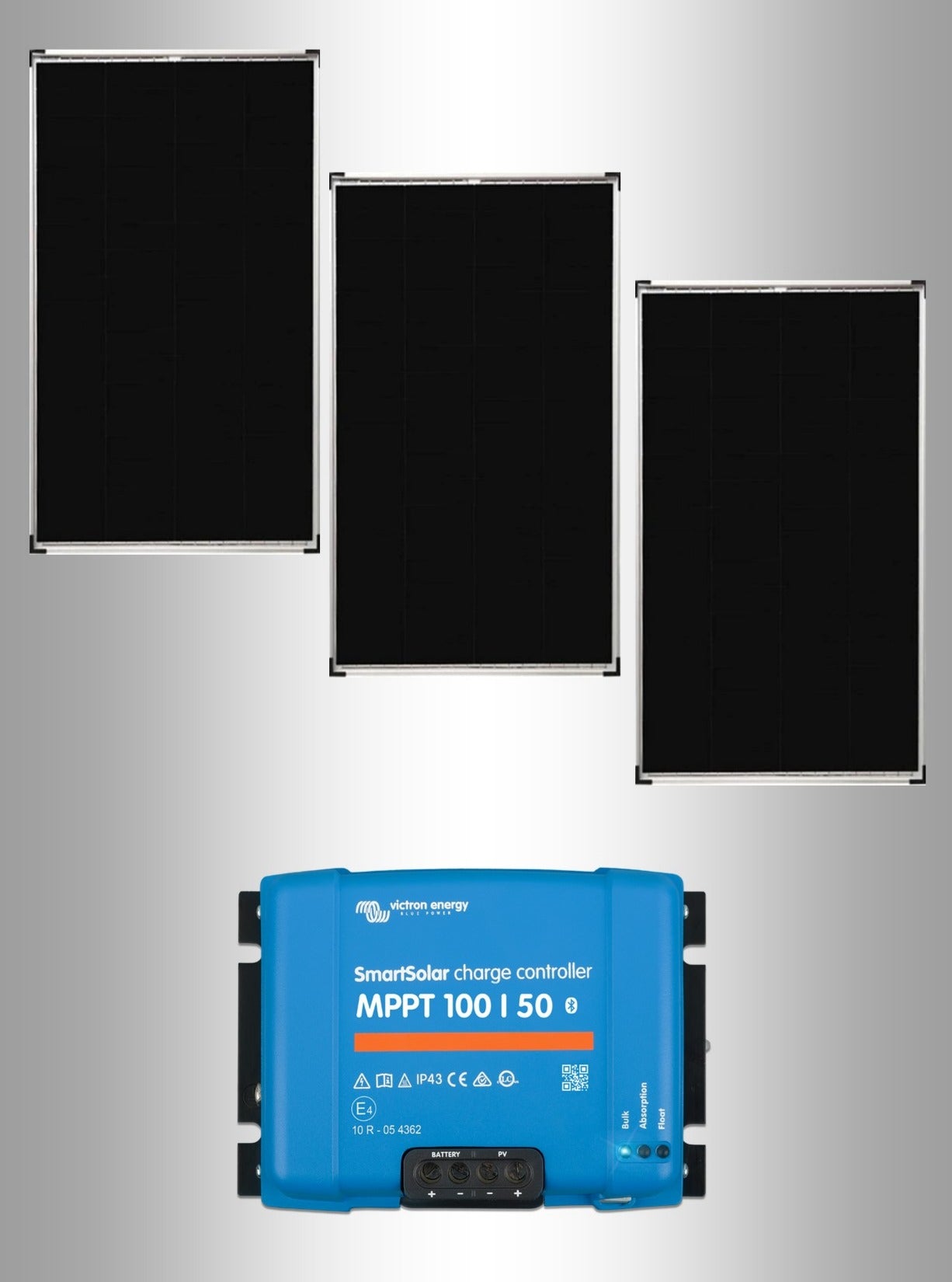 600W Solar & 50A Smart Mppt 3 x 200W ATG Fixed Solar Panels & Victron 100/50 Smart Mppt