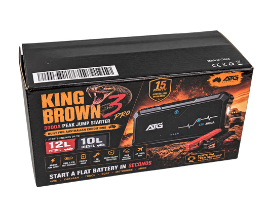 King Brown 3 Pro 3000A Peak 12V Lithium Jump Starter