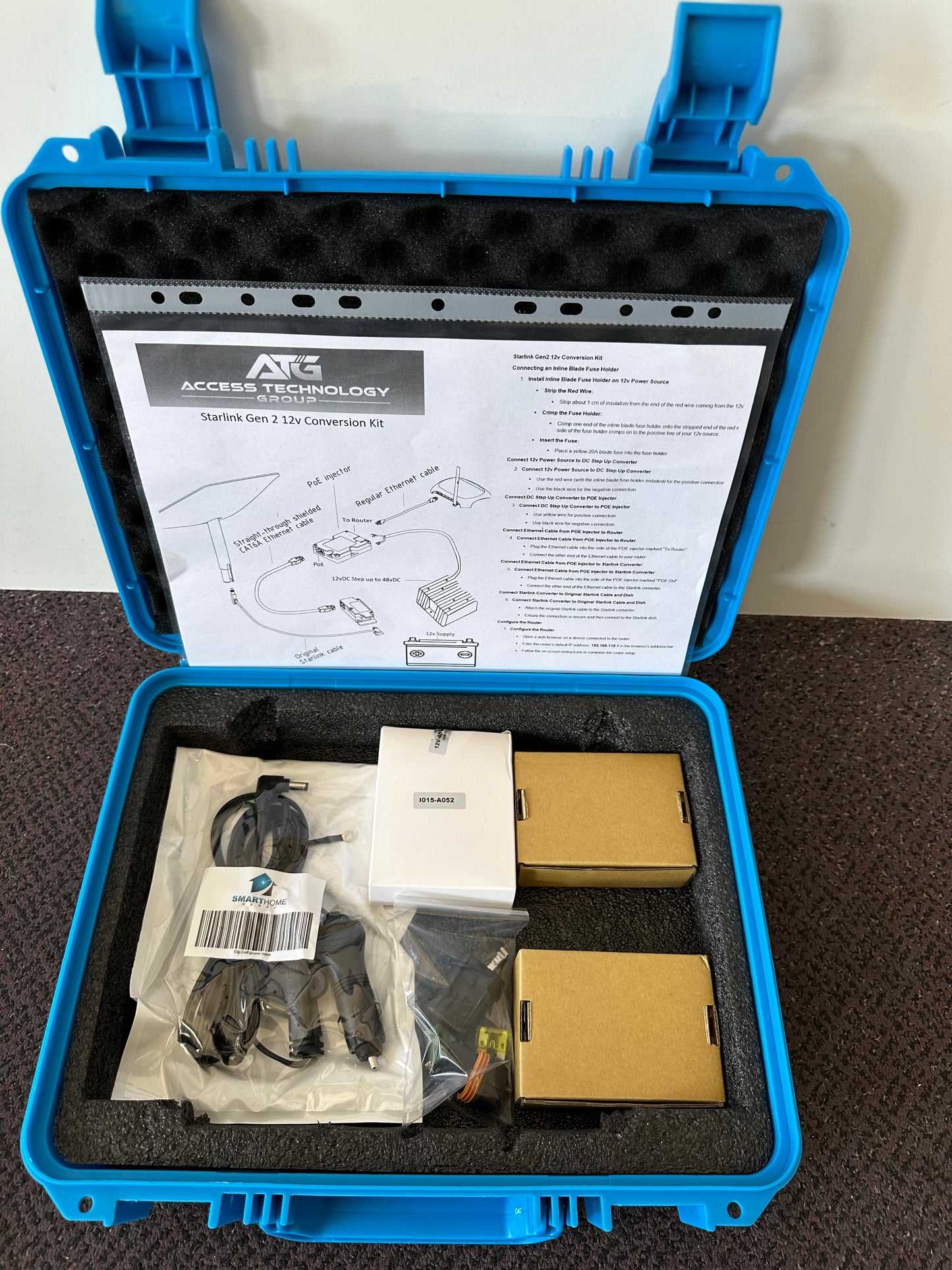 Starlink 12 Volt Power Conversion kit Plug and play with 12V Ruijie Router GEN2