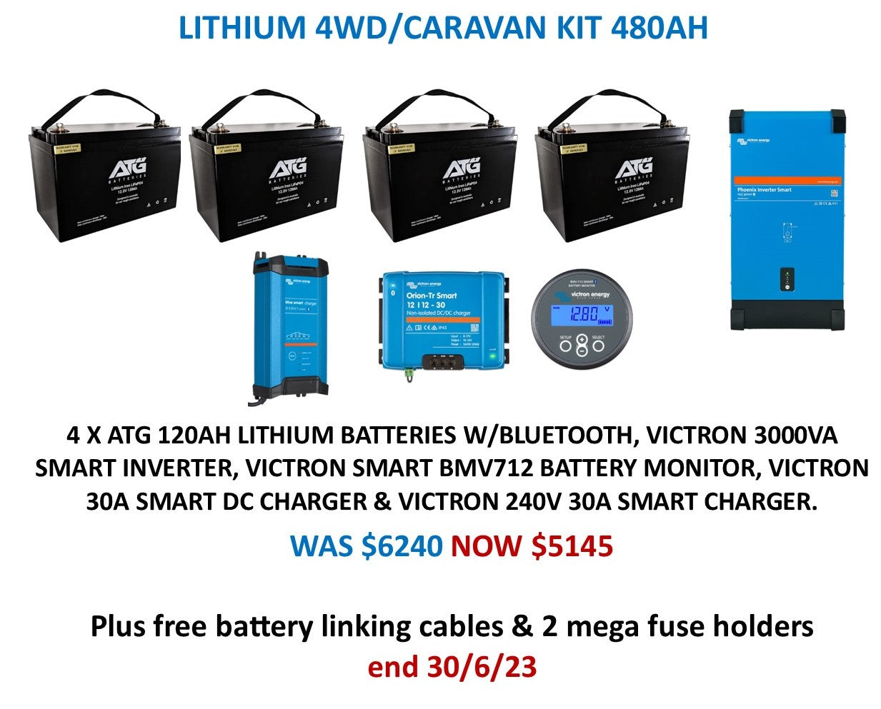 LITHIUM 4WD/CARAVAN KIT 480AH