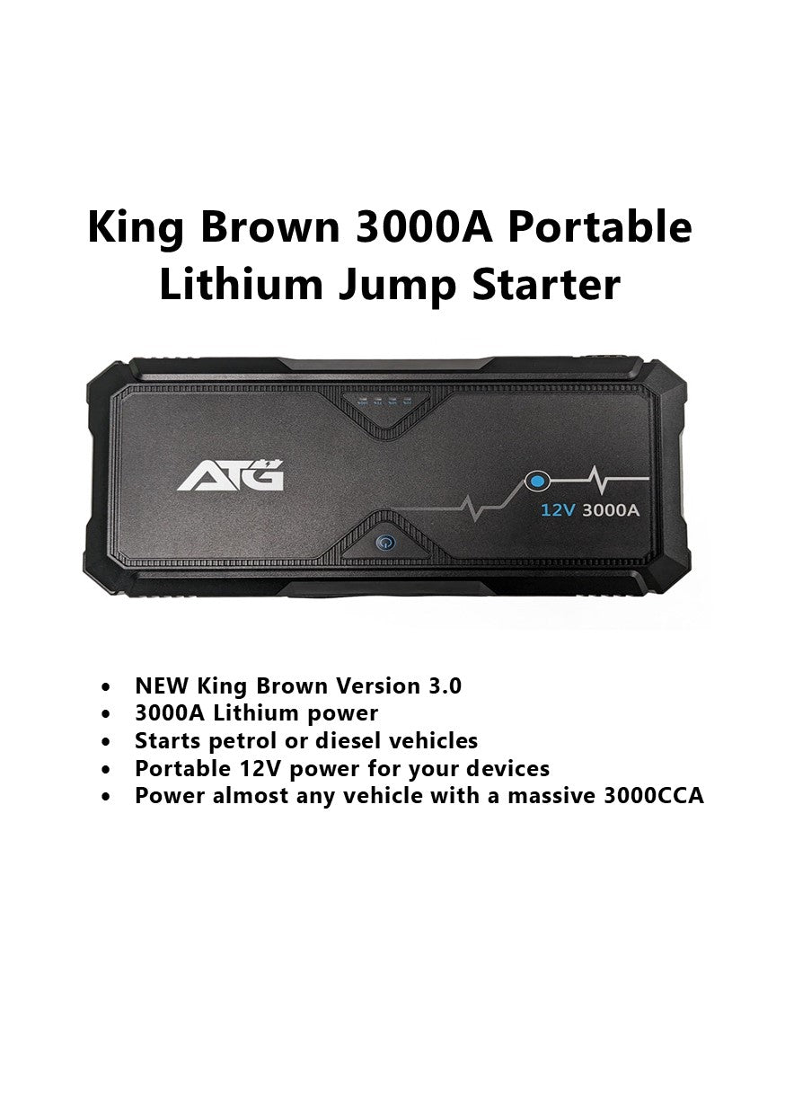 3000A King Brown Jump Starter Version 3.0 (Trade)