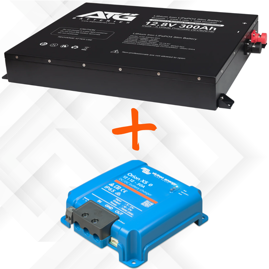 ATG 12V 300AH Slim Lithium Battery & Victron XS 12/12-50A DC-DC charger