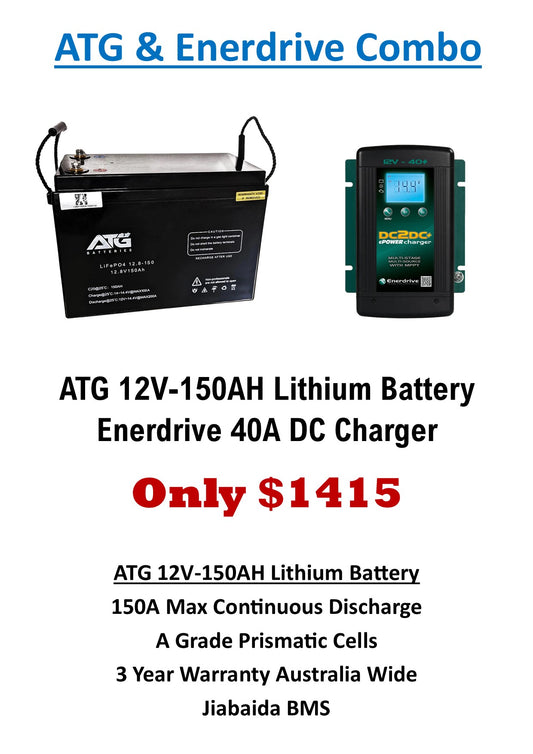 ATG 150AH Battery & Enerdrive Dc Charger