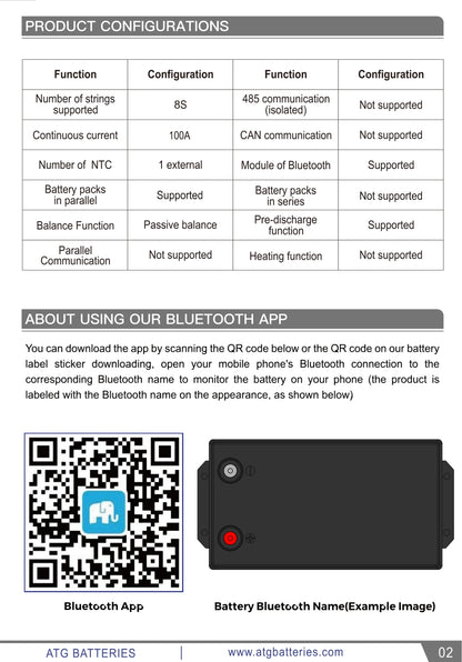 ATG 24V 104AH Lithium Battery