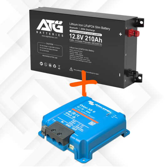 ATG 12V 210AH Lithium Battery & Victron XS 12/12-50A DC-DC charger