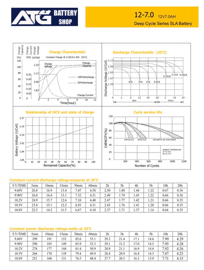 12V 7AH AGM ( box of 8 )