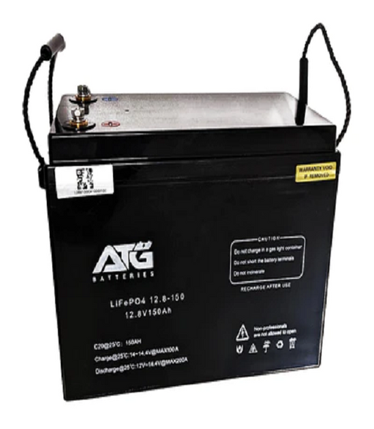 ATG Battery 150AH 12V Lithium Iron Phosphate LiFePO4 Battery w/bluetooth