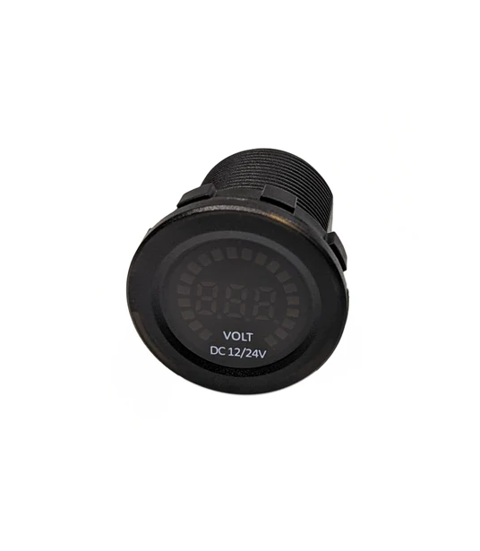 Voltmeter Withe Battery Digital Voltmeter with Circular Battery Level Display – ATG Battery Shop