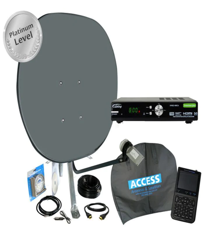 Platinum Portable Caravan Satellite TV Kit PLUS 12V TV Bundle