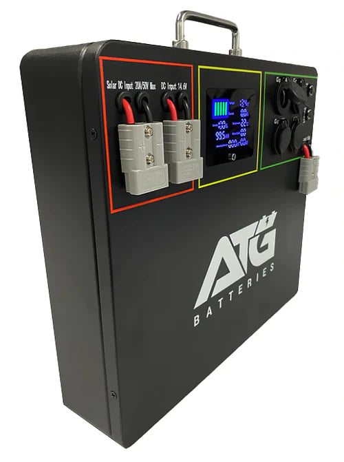 ATG Batteries 100Ah V2 Slimline Lithium Bonza Battery Box + Victron 10A 240V Charger