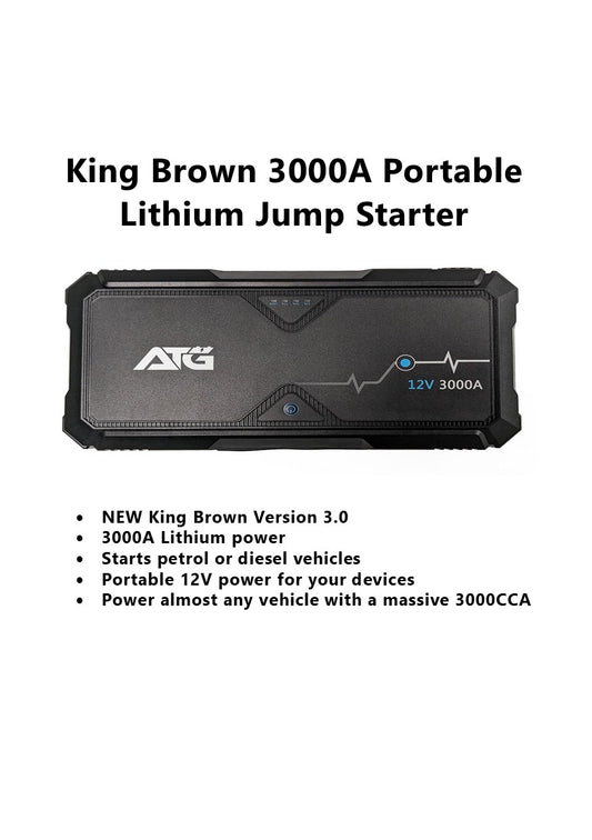 3000A King Brown Jump Starter Version 3.0